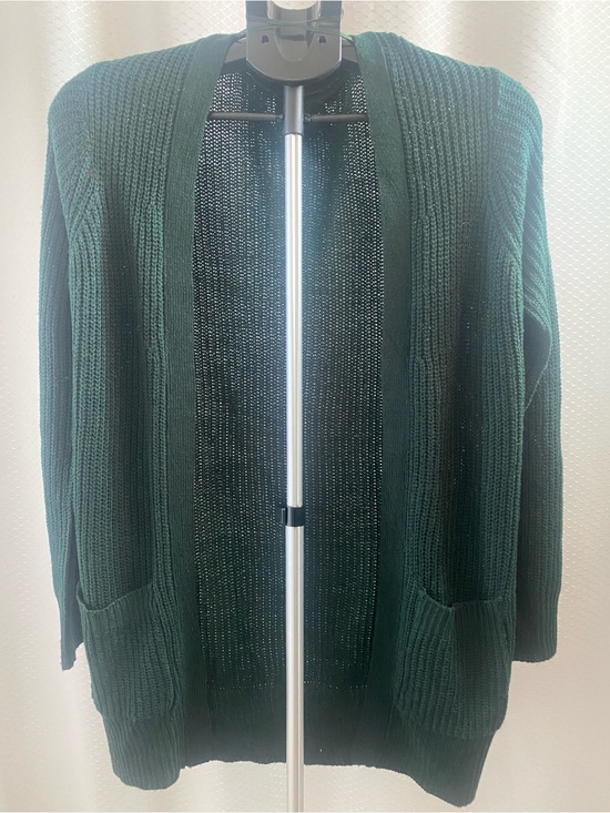 Ambiance Sweaters - Ambiance Forest Green Open-Front Knit Cardigan